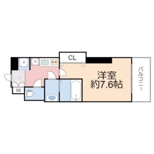 Luxe難波西2 間取り